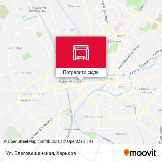Карта Ул. Благовещенская