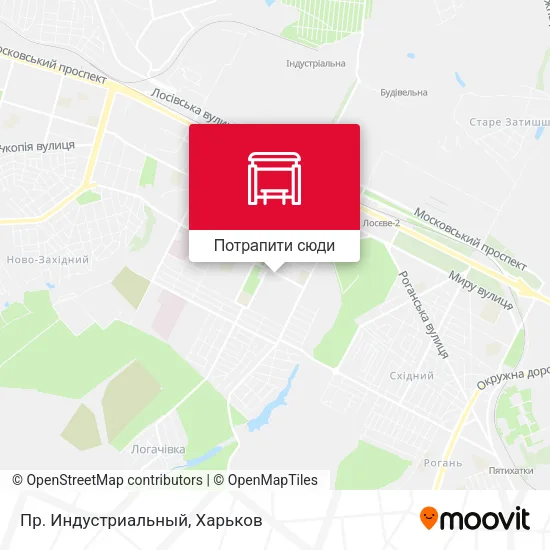 Карта Пр. Индустриальный