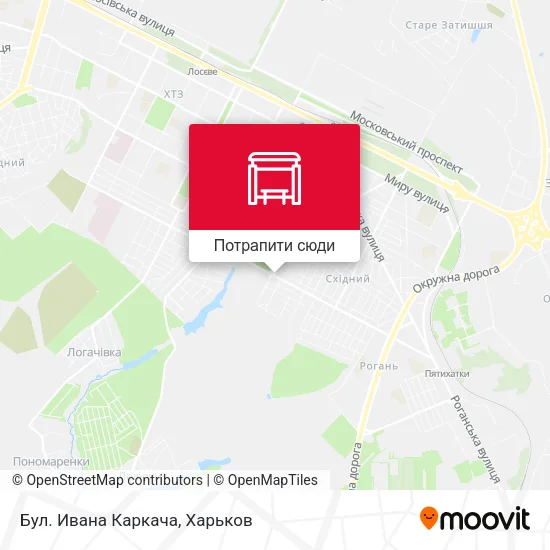 Карта Бул. Ивана Каркача