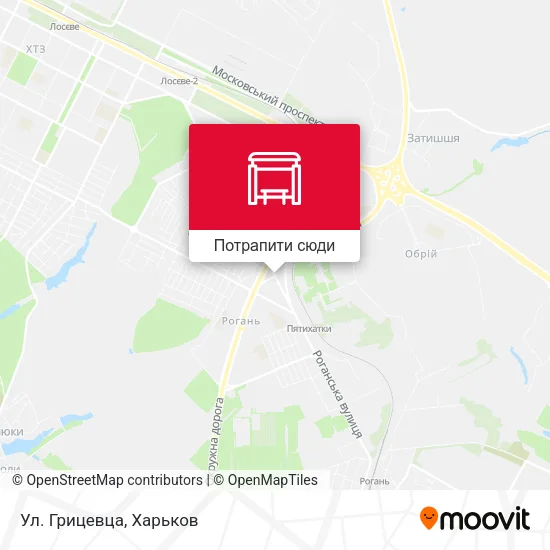 Карта Ул. Грицевца