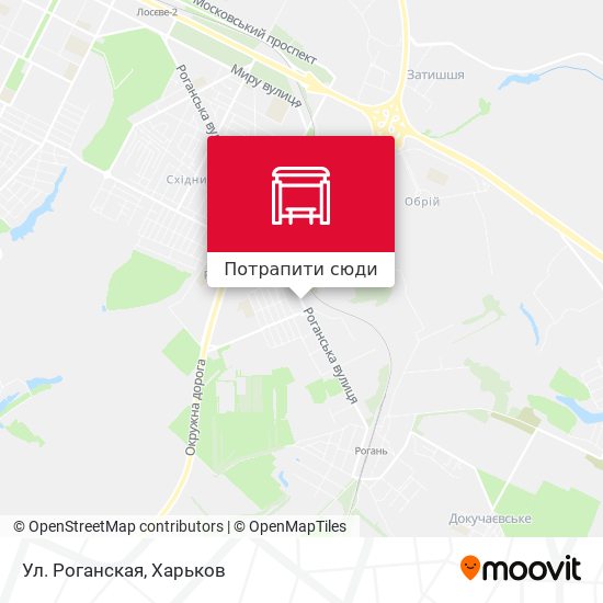 Карта Ул. Роганская