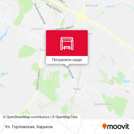 Карта Ул. Горловская