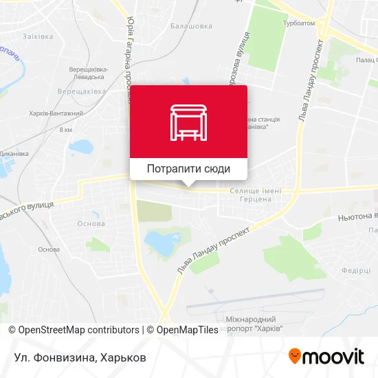 Карта Ул. Фонвизина