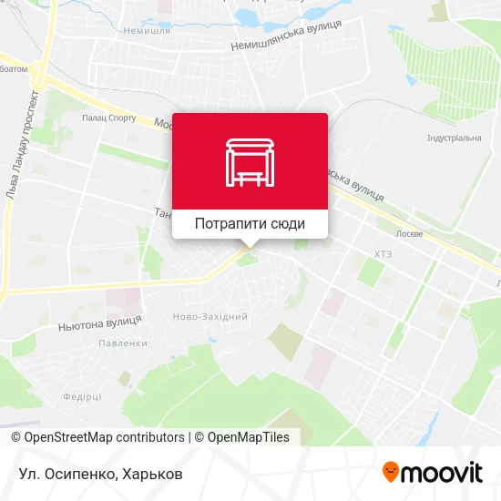 Карта Ул. Осипенко