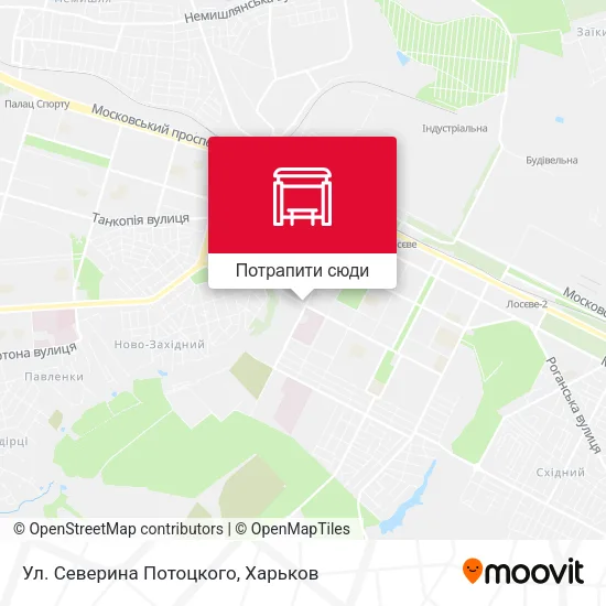 Карта Ул. Северина Потоцкого