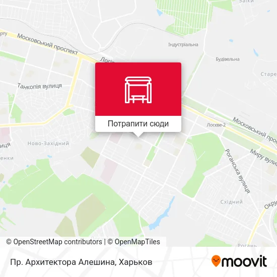 Карта Пр. Архитектора Алешина