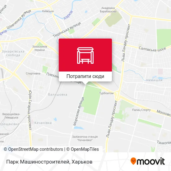 Карта Парк Машиностроителей