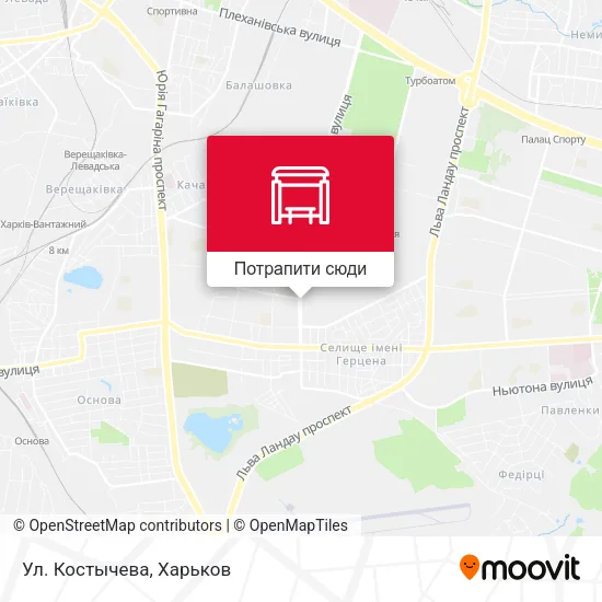 Карта Ул. Костычева