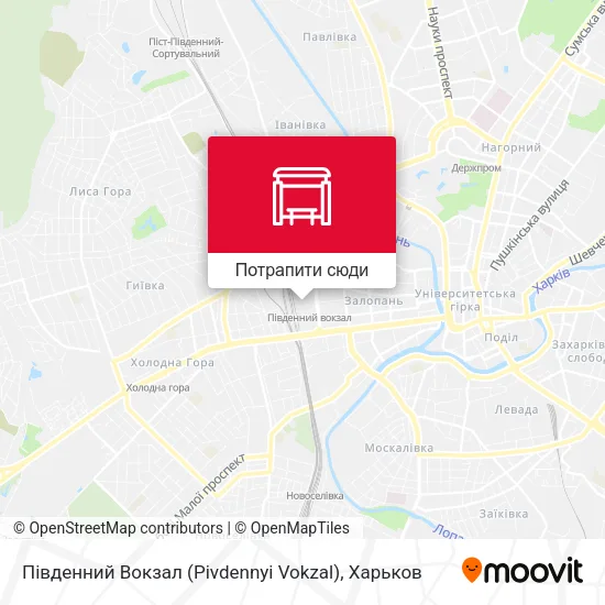Карта Південний Вокзал (Pivdennyi Vokzal)