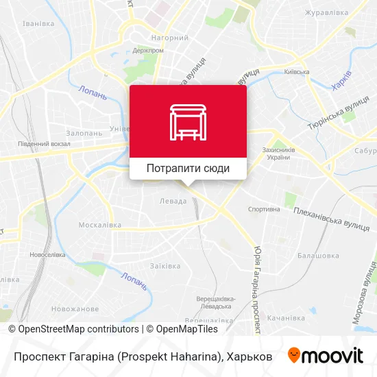 Карта Проспект Гагаріна (Prospekt Haharina)
