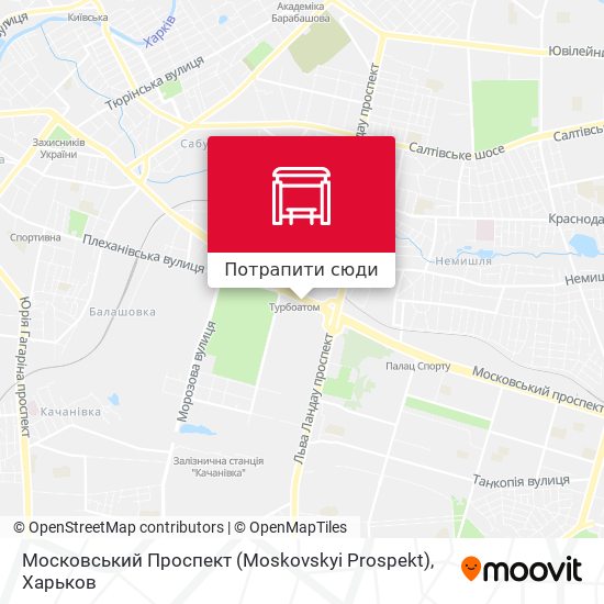 Карта Московський Проспект (Moskovskyi Prospekt)