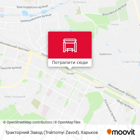 Карта Тракторний Завод (Traktornyi Zavod)