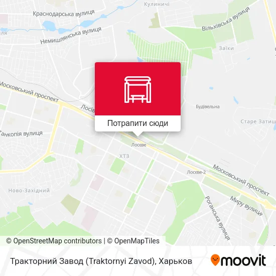 Карта Тракторний Завод (Traktornyi Zavod)