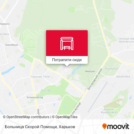 Карта Больница Скорой Помощи