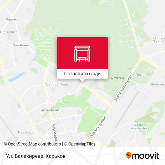 Карта Ул. Балакирева