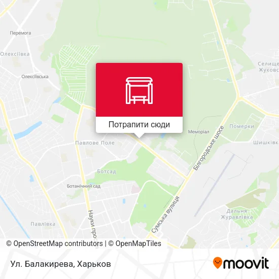 Карта Ул. Балакирева