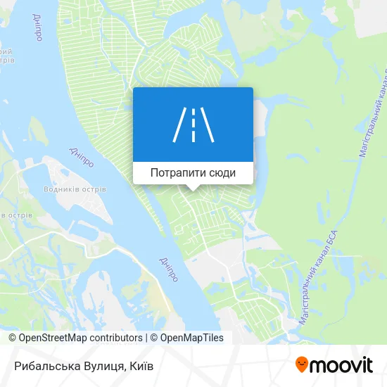 Карта Рибальська Вулиця