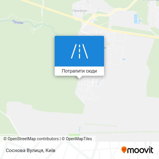 Карта Соснова Вулиця