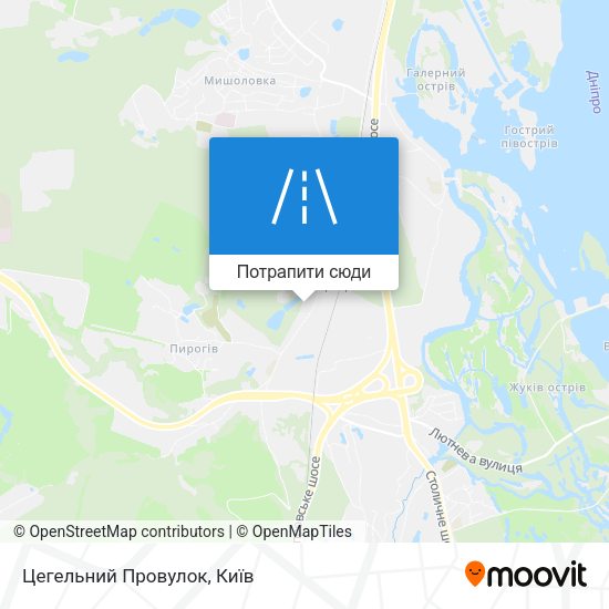 Карта Цегельний Провулок