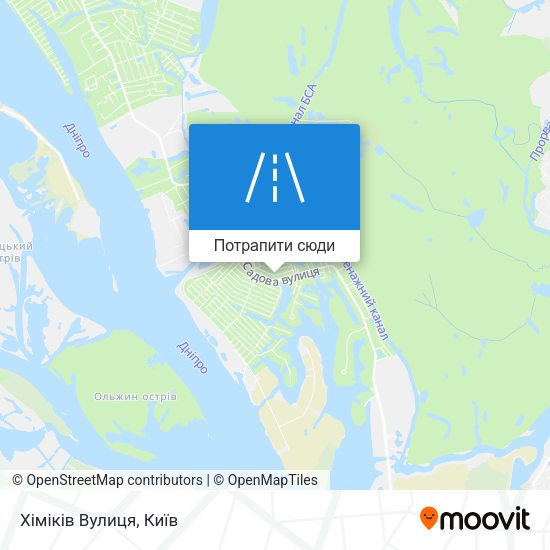 Карта Хіміків Вулиця
