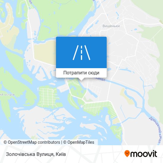 Карта Золочівська Вулиця