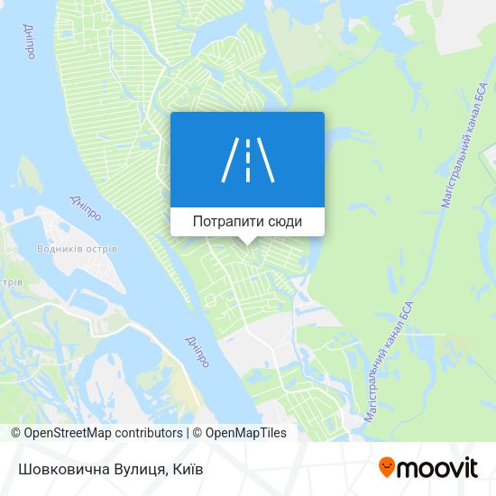 Карта Шовковична Вулиця