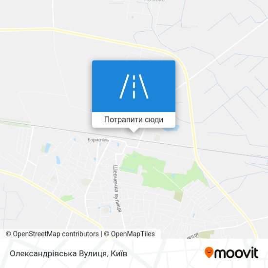 Карта Олександрівська Вулиця