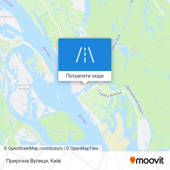Карта Прирічна Вулиця
