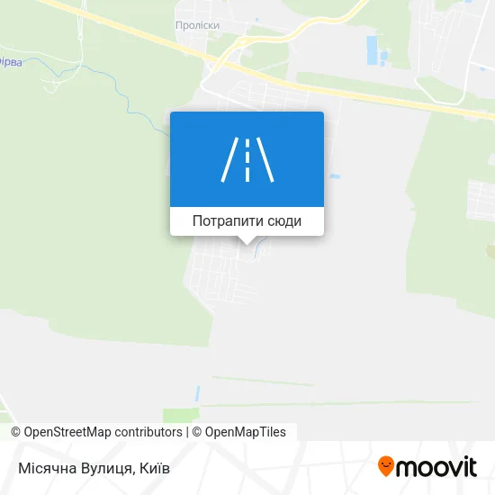 Карта Місячна Вулиця