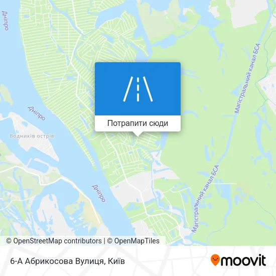 Карта 6-А Абрикосова Вулиця