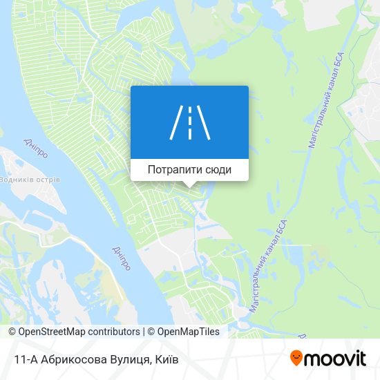 Карта 11-А Абрикосова Вулиця