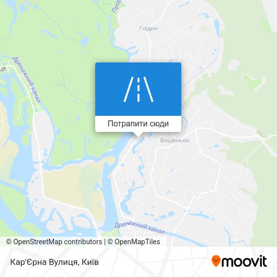 Карта Кар'Єрна Вулиця