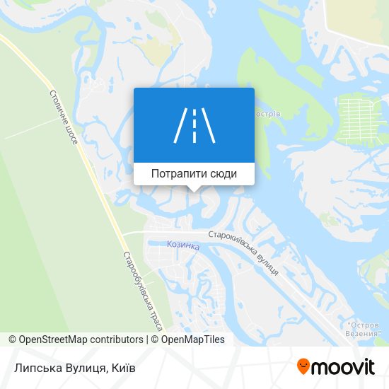 Карта Липська Вулиця