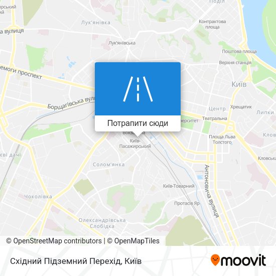 Карта Східний Підземний Перехід