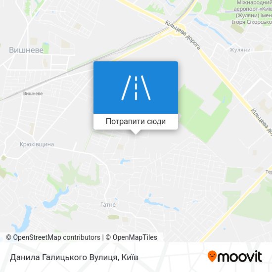 Карта Данила Галицького Вулиця