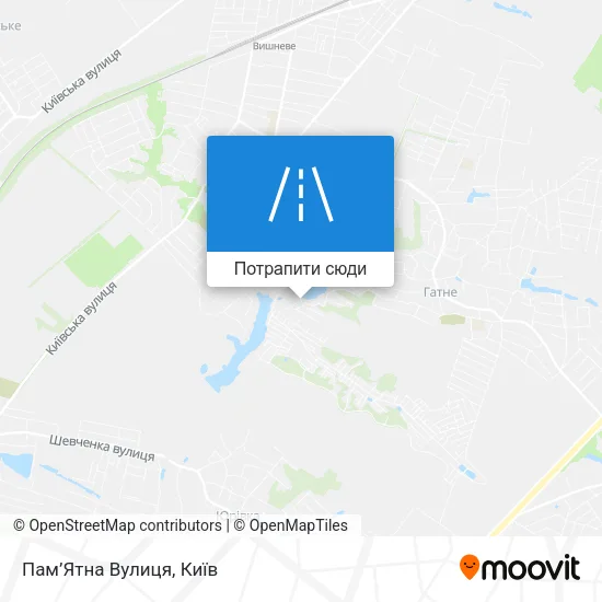 Карта Пам’Ятна Вулиця