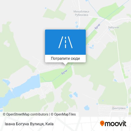 Карта Івана Богуна Вулиця
