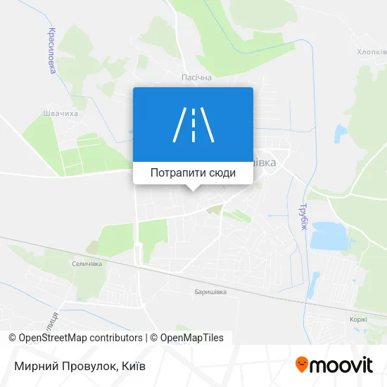 Карта Мирний Провулок