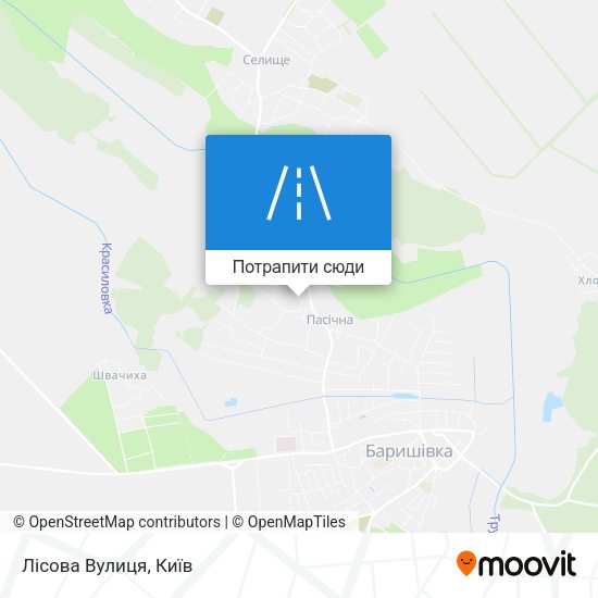 Карта Лісова Вулиця