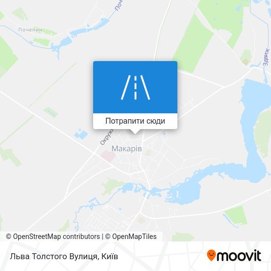 Карта Льва Толстого Вулиця