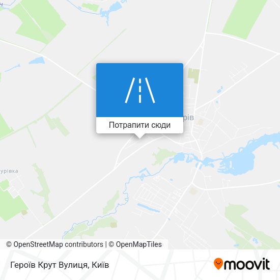 Карта Героїв Крут Вулиця