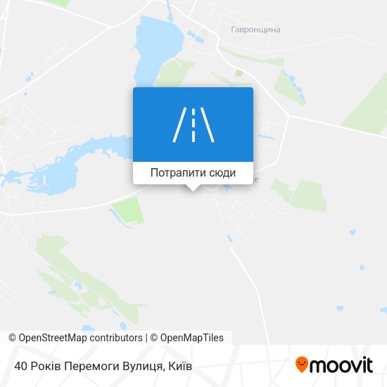 Карта 40 Років Перемоги Вулиця