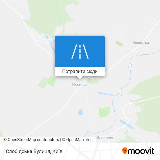 Карта Слобідська Вулиця