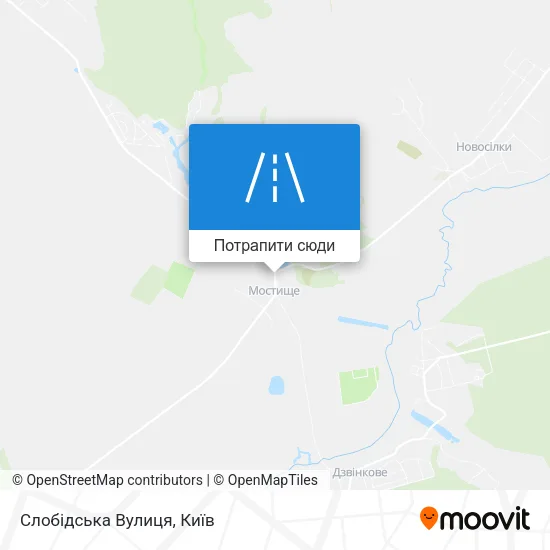 Карта Слобідська Вулиця