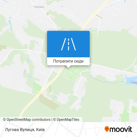 Карта Лугова Вулиця