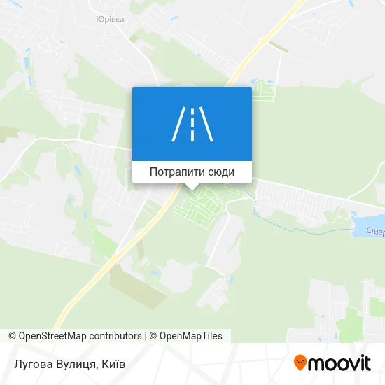 Карта Лугова Вулиця