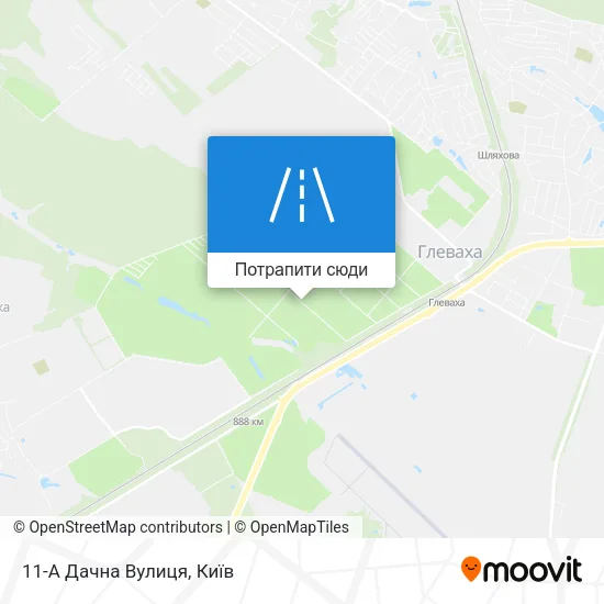Карта 11-А Дачна Вулиця