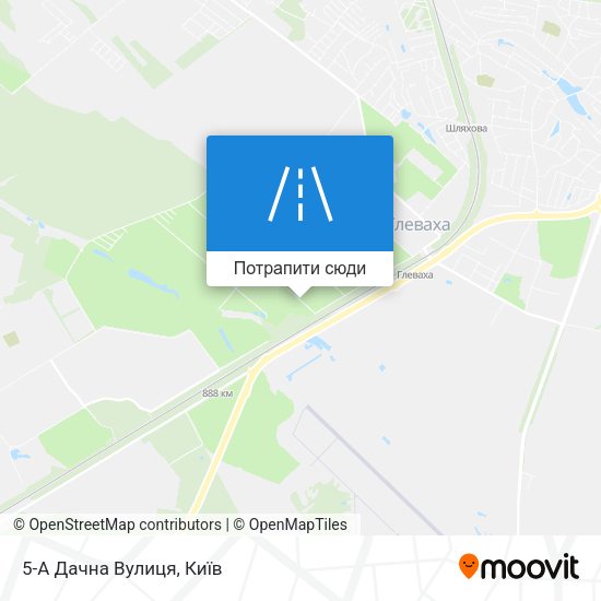 Карта 5-А Дачна Вулиця