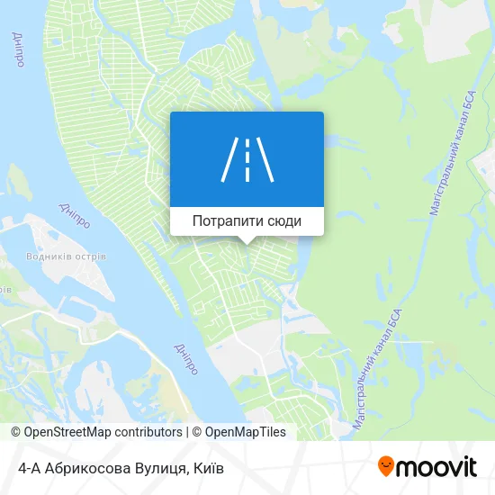 Карта 4-А Абрикосова Вулиця