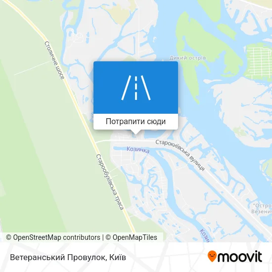 Карта Ветеранський Провулок